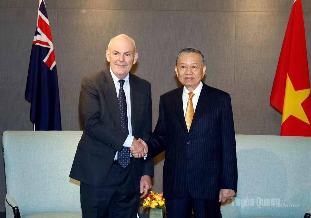 Tổng Bí thư, Chủ tịch nước Tô Lâm tiếp Quyền Chủ tịch Hội Hữu nghị New Zealand-Việt Nam