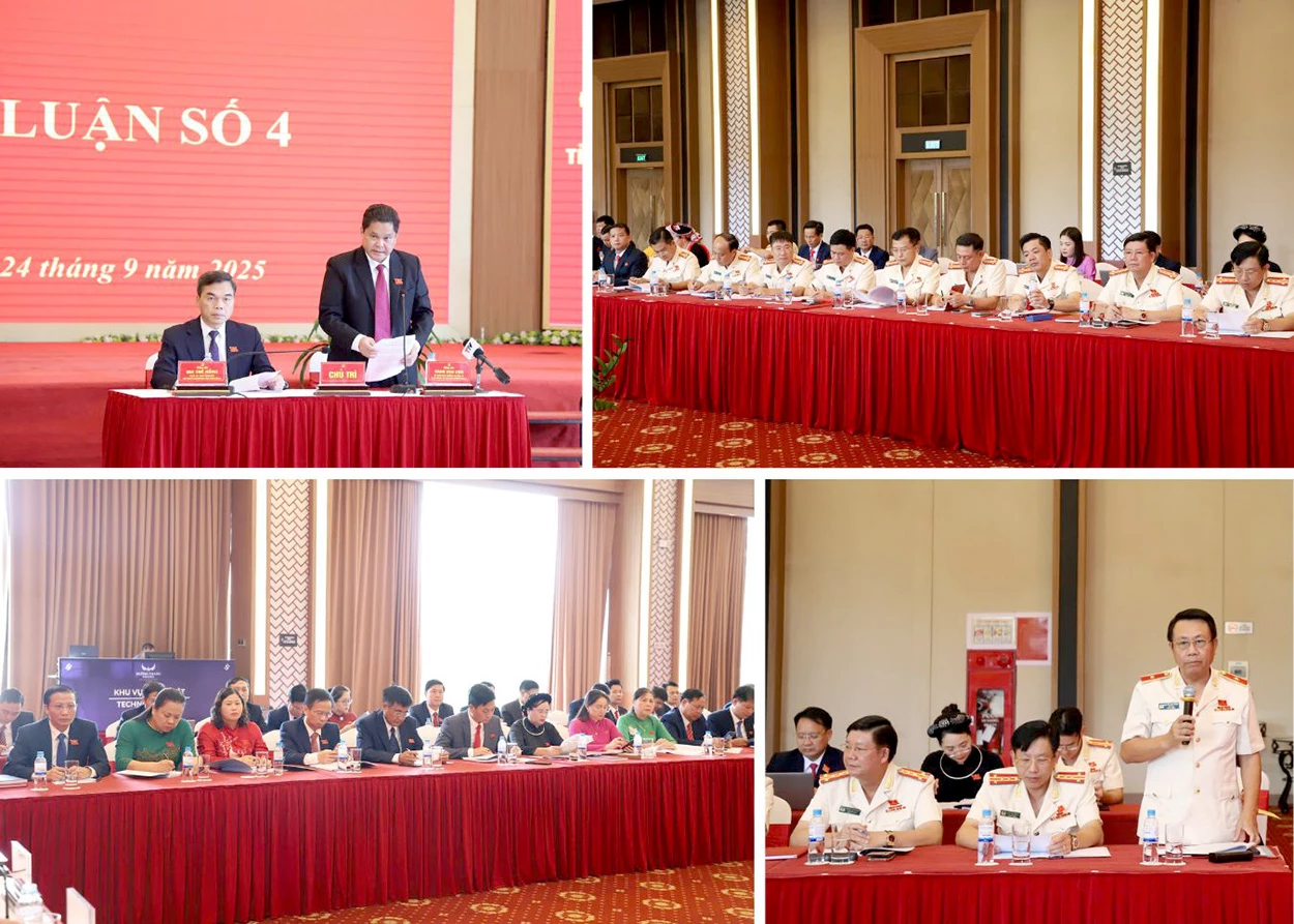 Đại biểu thảo luận tải tổ.