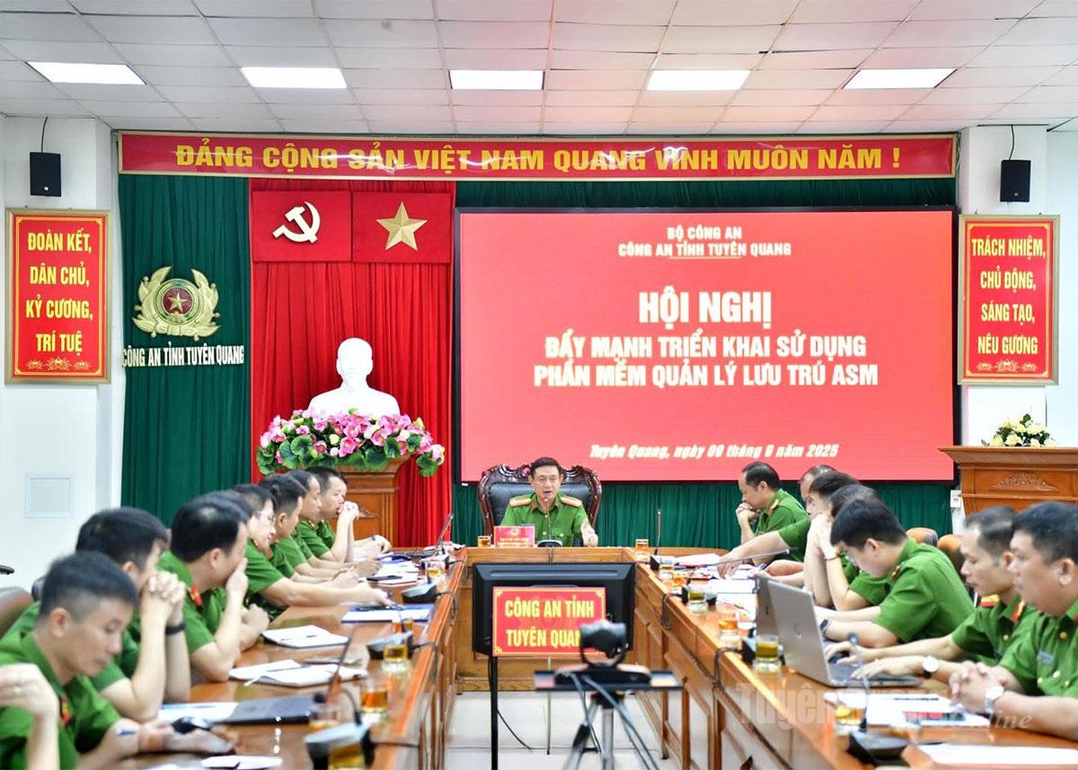 Hội nghị đẩy mạnh triển khai, sử dụng phần mềm quản lý lưu trú ASM.