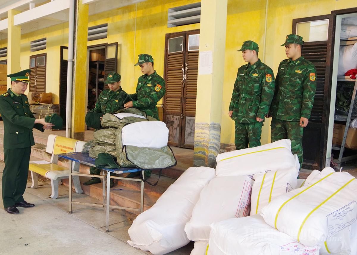 Công tác hậu cần được Ban Chỉ huy 
Bộ đội Biên phòng tỉnh thường xuyên 
kiểm tra, thực hiện đầy đủ.