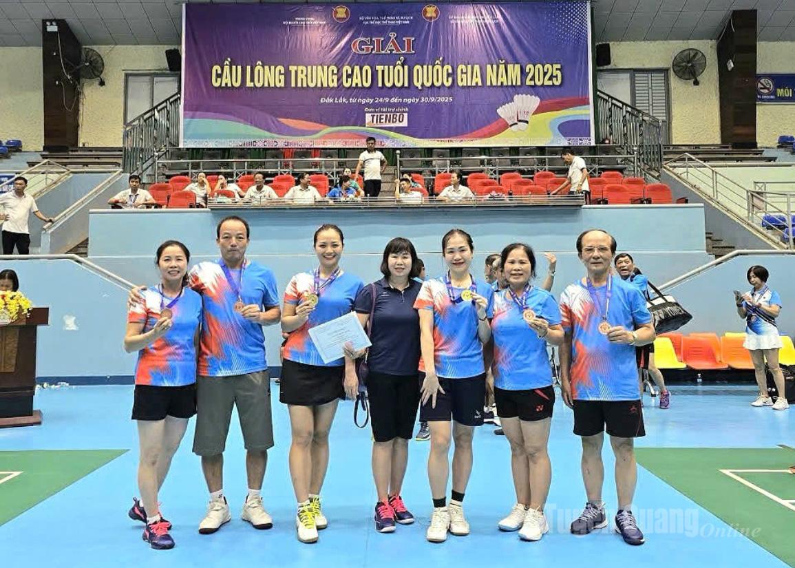 Các đôi vận động viên đoàn Tuyên Quang đạt thành tích cao tại giải.
