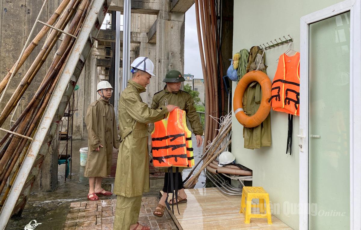 Nhà máy Thủy điện Sông Miện 6 sẵn sàng lực lượng, phương tiện và vật tư cần thiết để ứng phó với mọi tình huống.