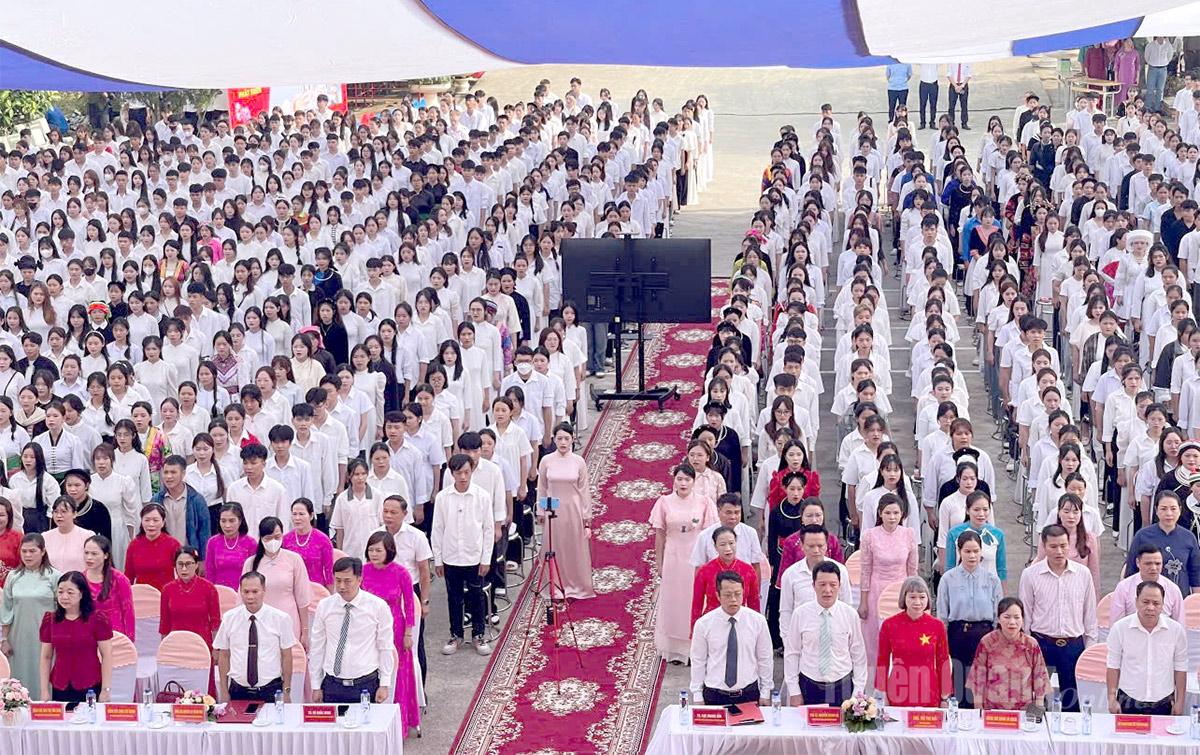 Phân hiệu Đại học Thái Nguyên tại Tuyên Quang tổ chức Lễ khai giảng năm học mới 2025 - 2026 với 1.754 sinh viên, trong đó có 750 tân sinh viên. Ảnh: Giang Hùng - Phân hiệu ĐH Thái Nguyên