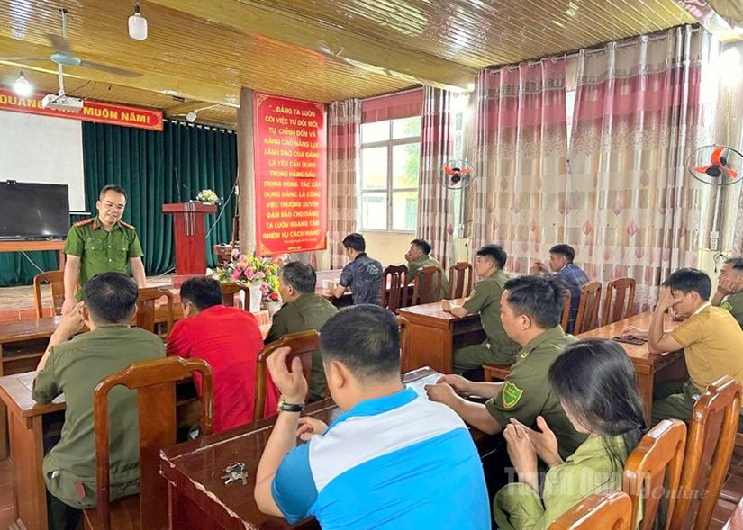 Nhiều mô hình phòng chống tội phạm tại xã Đường Hồng phát huy hiệu quả.