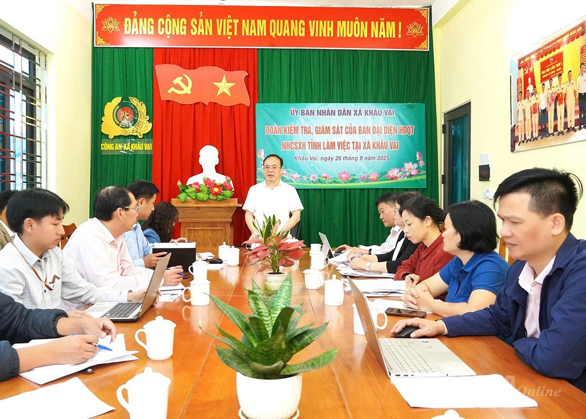 Ông Tô Hoàng Linh, Phó Giám đốc Sở Nội vụ tỉnh Tuyên Quang phát biểu kết luận buổi làm việc.