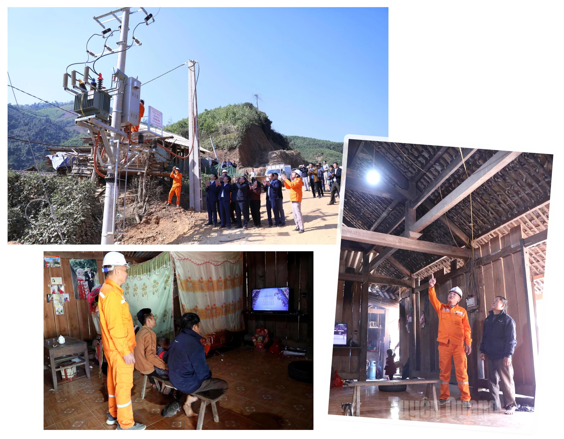  Thôn Vàng On ngày đóng điện đầu năm 2025.