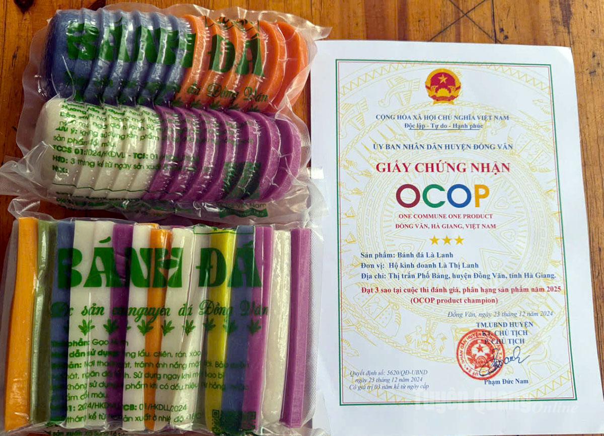 Their product has been certified as a 3-star OCOP product.