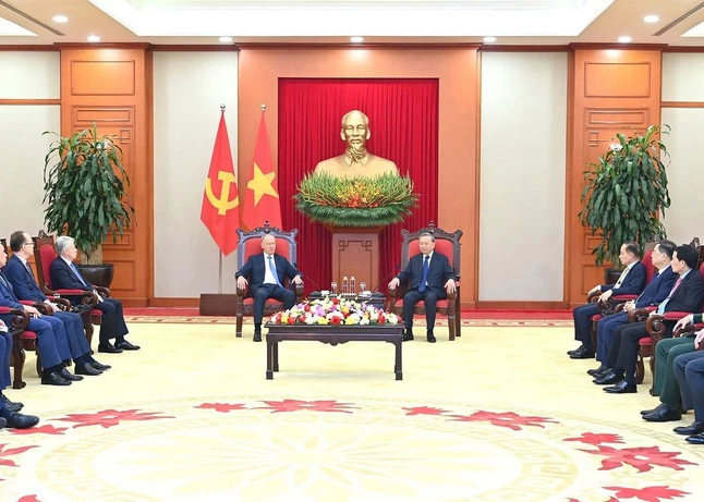 Tổng Bí thư Tô Lâm tiếp Trợ lý Tổng thống, Chủ tịch Hội đồng Biển Liên bang Nga
