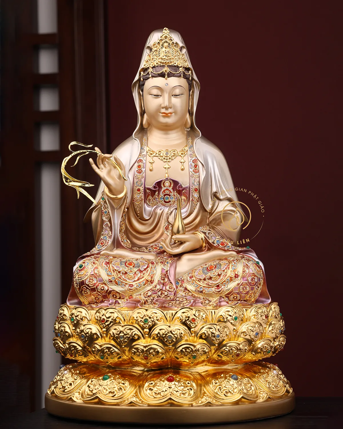 Tượng Quan Âm bằng đồng, ứng dụng kỹ thuật Pháp Lam Nhật Bản