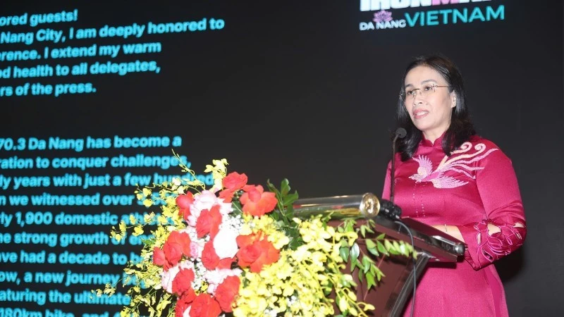 Nguyen Thi Anh Thi, Vice Chairwoman of the Da Nang People’s Committee, delivered remarks at the event.