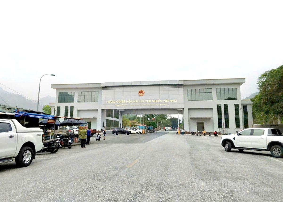 Hạ tầng khu vực Cửa khẩu quốc tế Thanh Thủy được quan tâm đầu tư.
