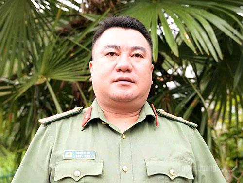 Thiếu tá Sùng Mí Nô, 
Tổ trưởng Tổ An ninh, Công an xã Sơn Vĩ.