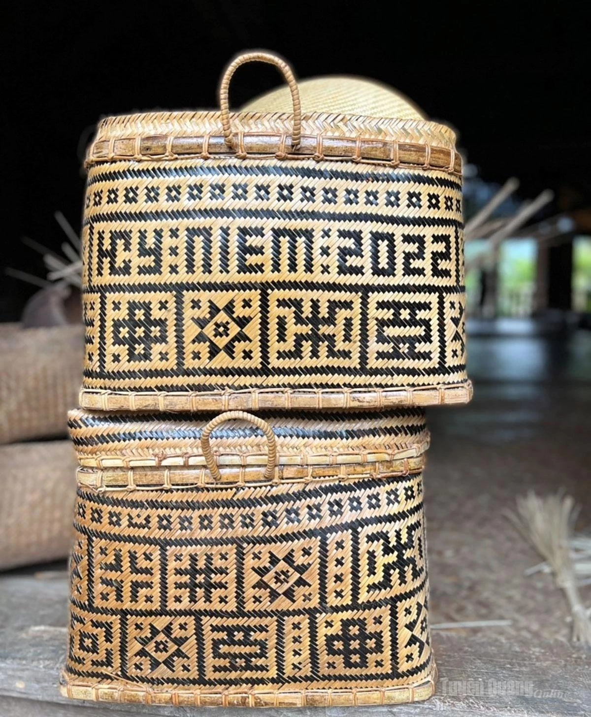 Eye-catching bamboo and rattan products.