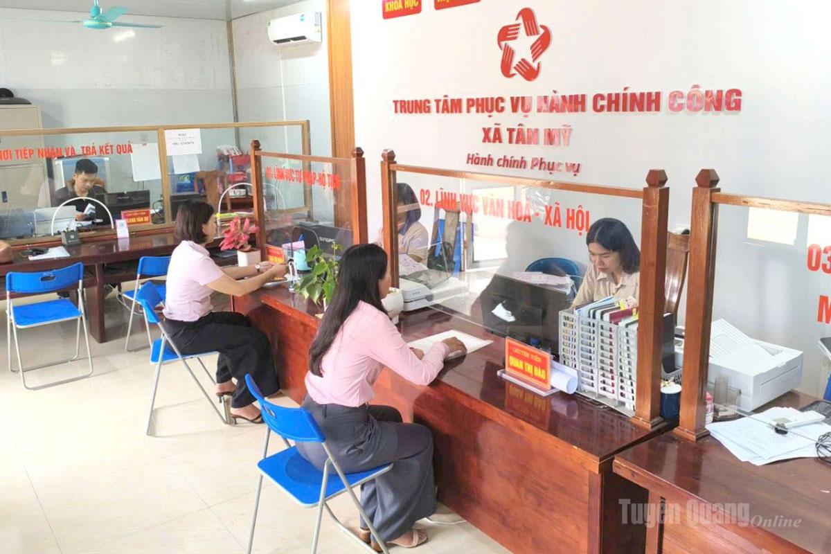 Nâng cao hiệu quả phục vụ Nhân dân tại xã Tân Mỹ nhờ kết hợp giữa bộ phận một cửa và Fanpage Tân Mỹ Online hoạt động 24/7.