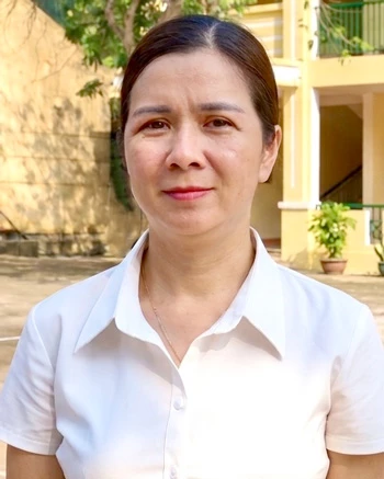 Cô Nguyễn Thị Hằng, giáo viên Trường Phổ thông DTBT THCS Yên Thuận, xã Bạch Xa