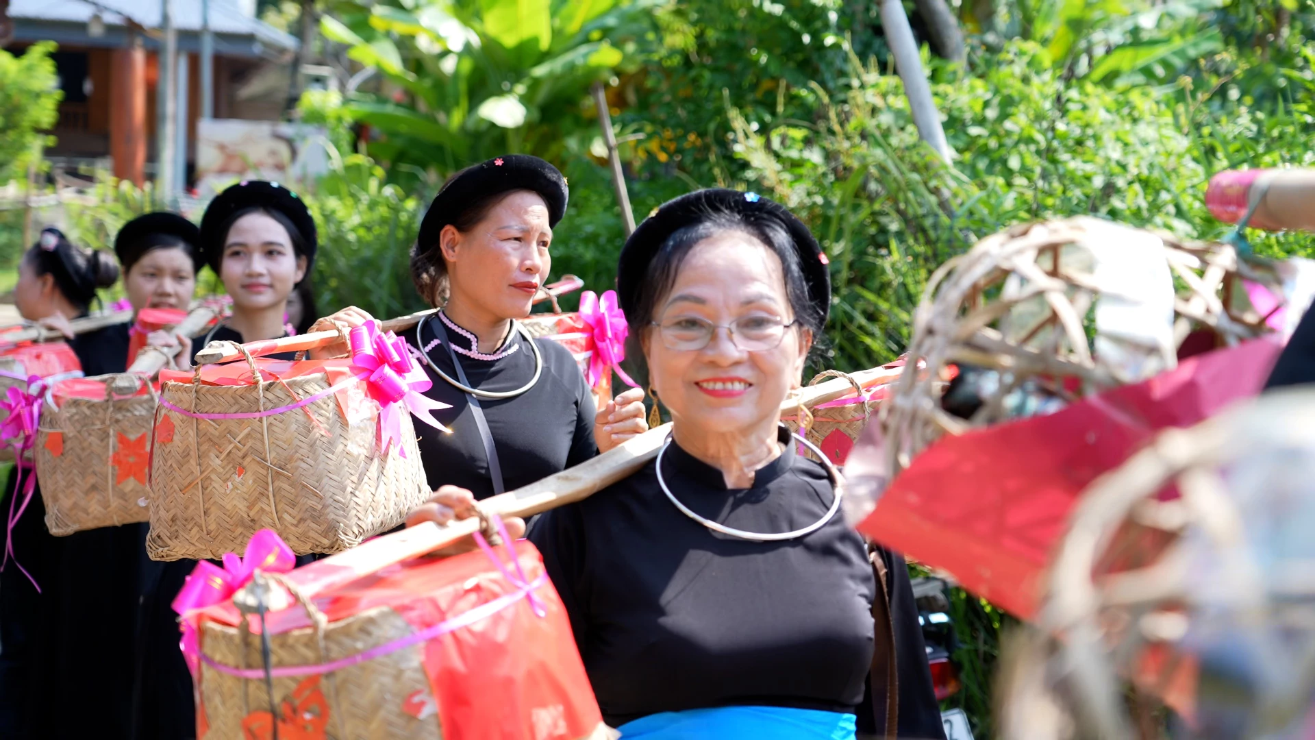 The offerings in a traditional Tay wedding are simple and rustic.