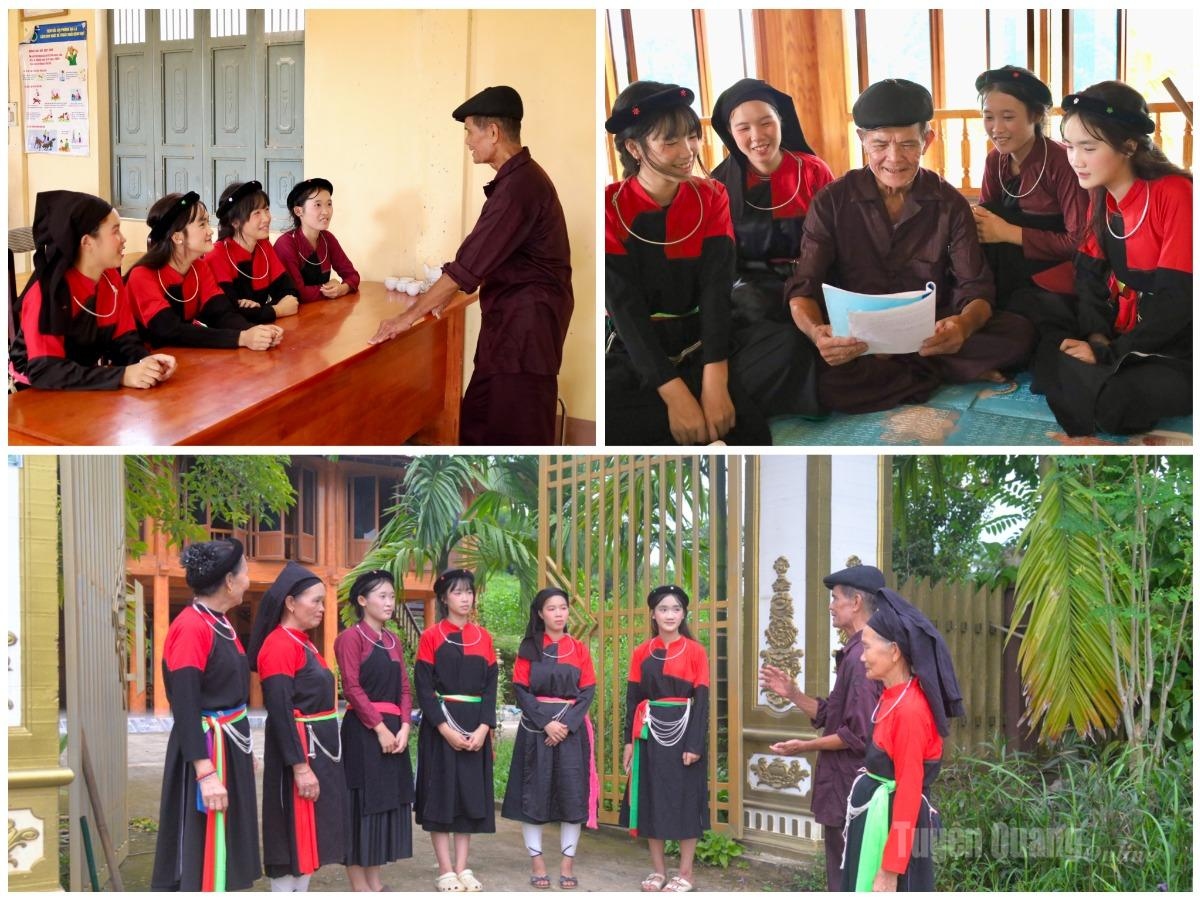 Through books and stories passed down over time, older members help younger generations gain a deeper understanding of Cao Lan melodies, customs, and traditional cultural practices.