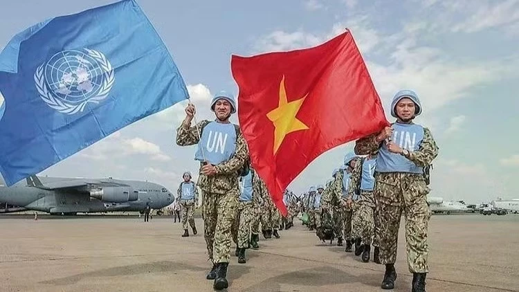 Vietnamese United Nations peacekeeping forces (Photo: VNA)
