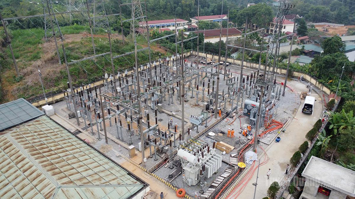 Dự án nâng công suất máy biến áp T2 tại Trạm biến áp 110kV Bắc Quang.