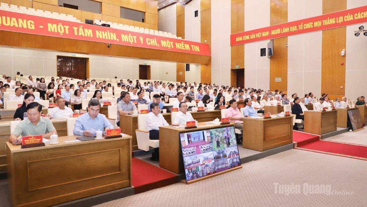 Các đại biểu dự tại điểm cầu tỉnh.