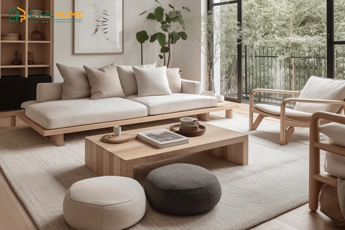Sử dụng nội thất bo góc mềm mại giúp tạo cảm giác thư giãn và thoải mái cho không gian