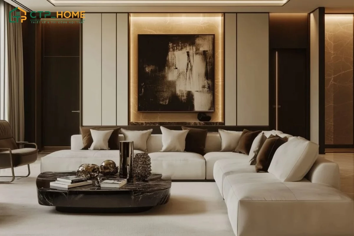 Mẫu thiết kế nội thất chung cư phong cách Quiet Luxury mang vẻ đẹp sang trọng nhưng không quá phô trương