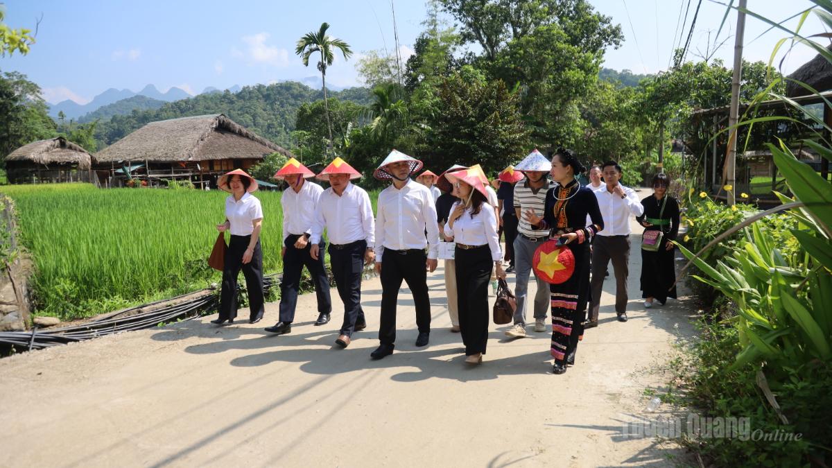 Đoàn công tác Cục Văn hóa và Du lịch châu Văn Sơn khảo sát Làng văn hóa dân tộc Tày thôn Tha , phường Hà Giang 1.