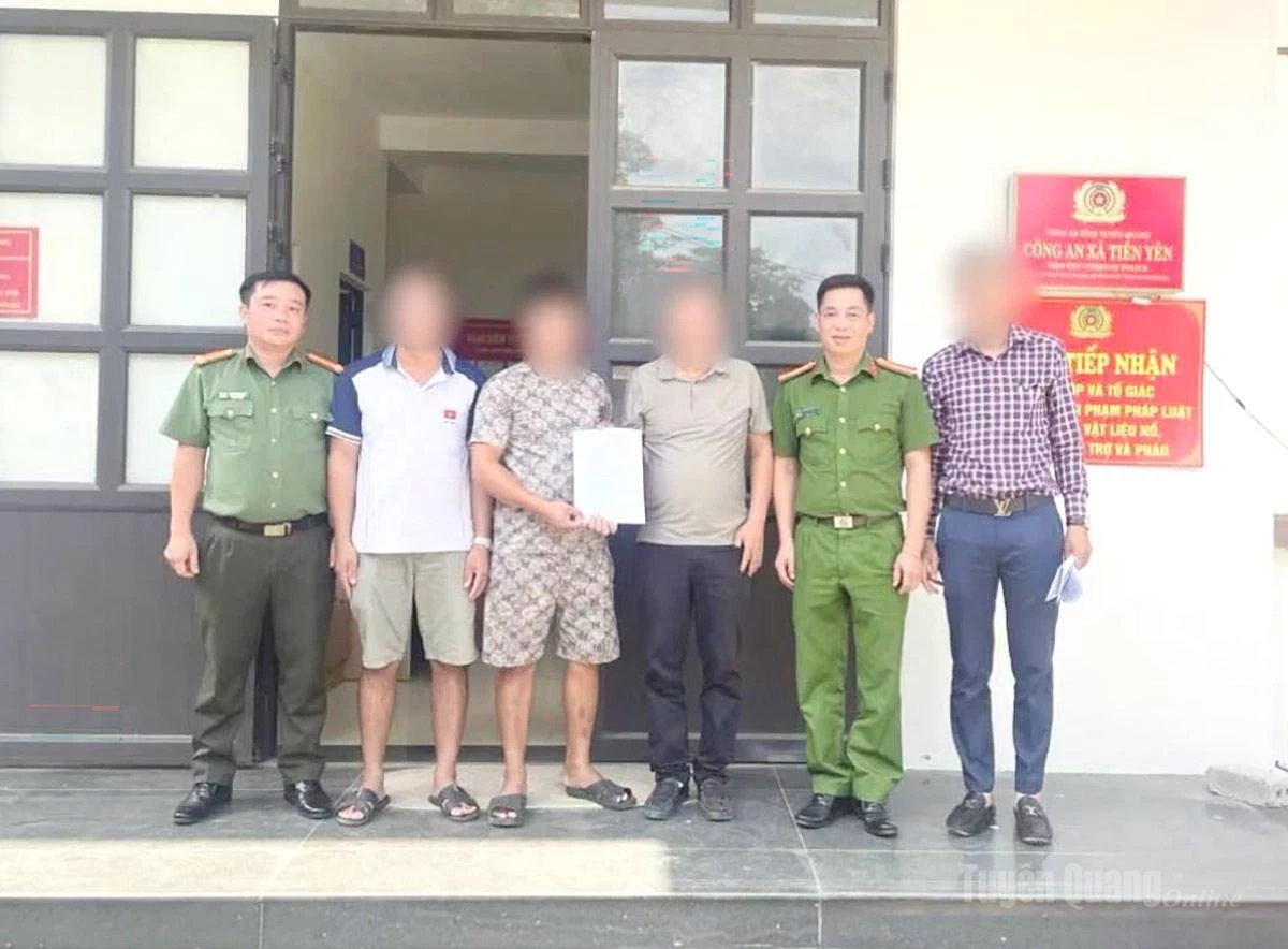Ông N.H.D. viết thư cảm ơn Phòng An ninh kinh tế và Công an xã Tiên Yên đã kịp thời hỗ trợ, giúp đỡ.