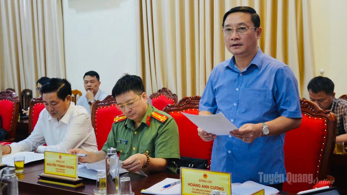 Lãnh đạo Sở Công Thương báo cáo tiến độ thực hiện “Festival nông sản, OCOP, làng nghề gắn kết du lịch - Tuyên Quang năm 2026”.
