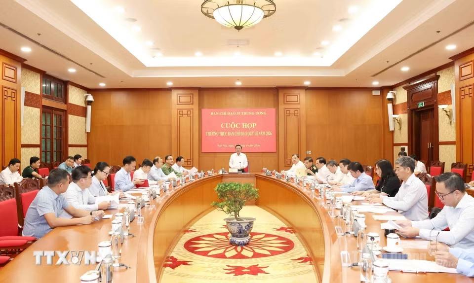 Thường trực Ban Bí thư Trần Cẩm Tú chủ trì cuộc họp quý 3 của Thường trực Ban Chỉ đạo 35 Trung ương