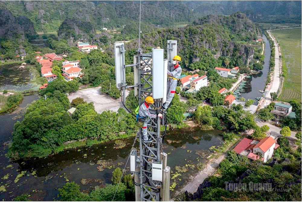 Các trạm phát sóng 4G, 5G mới được lắp đặt thay thế hạ tầng kỹ thuật 2G.
