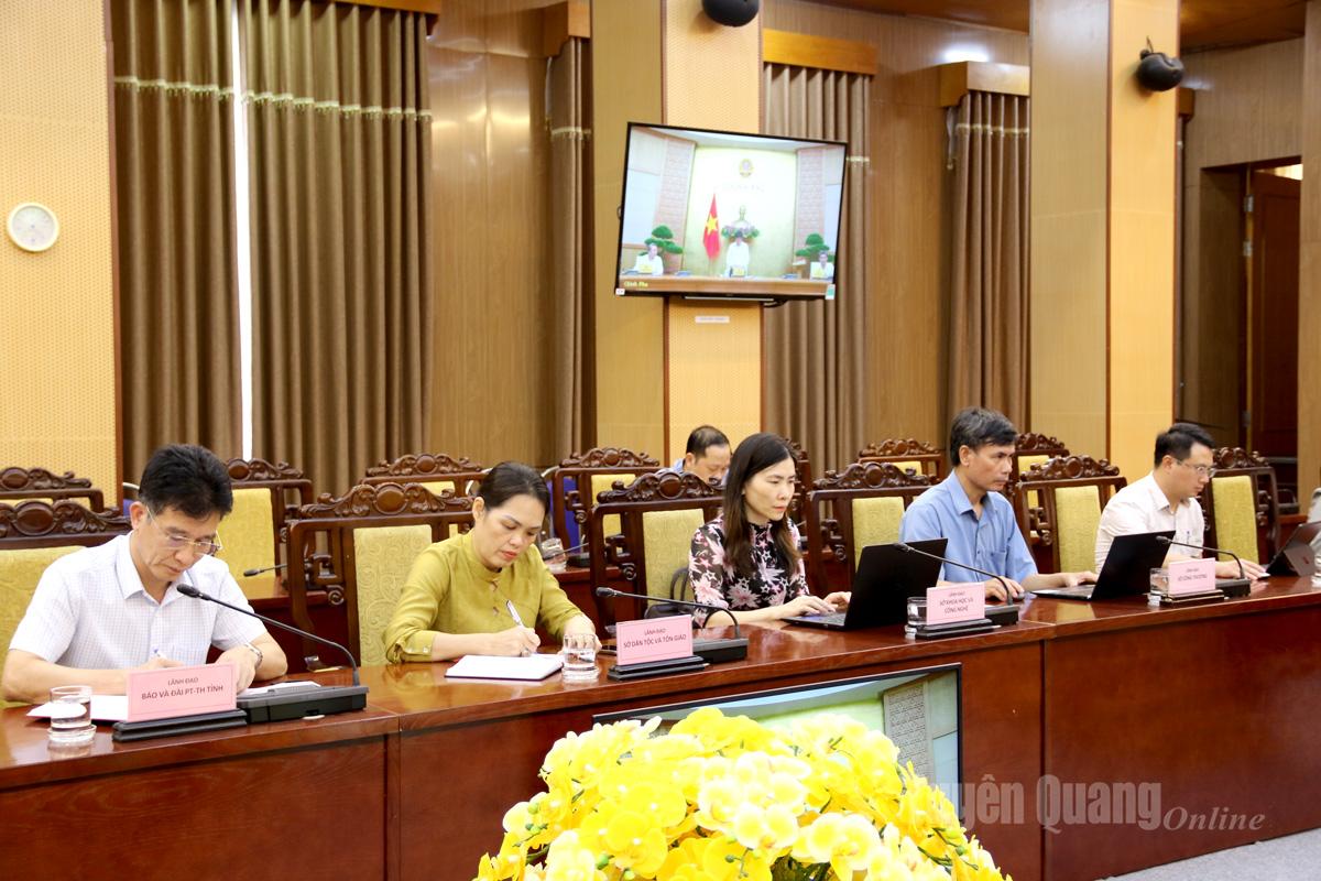 Đại biểu dự họp tại điểm cầu Tuyên Quang.