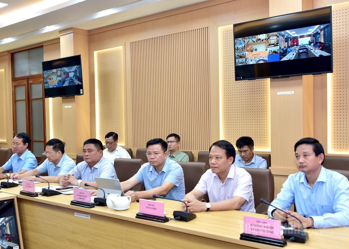 Các đại biểu dự họp tại điểm cầu tỉnh Tuyên Quang.