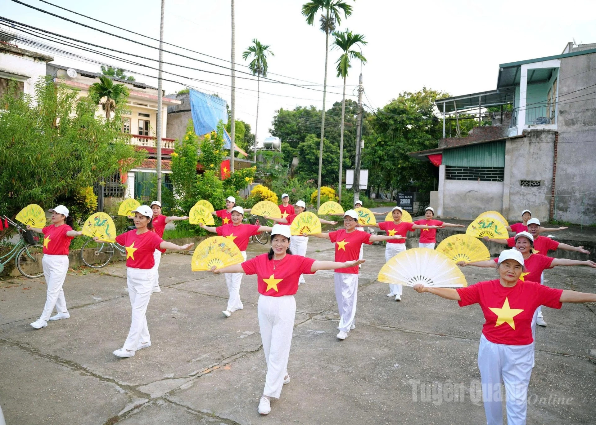 The dance club attracts many elderly participants who join to improve their health.