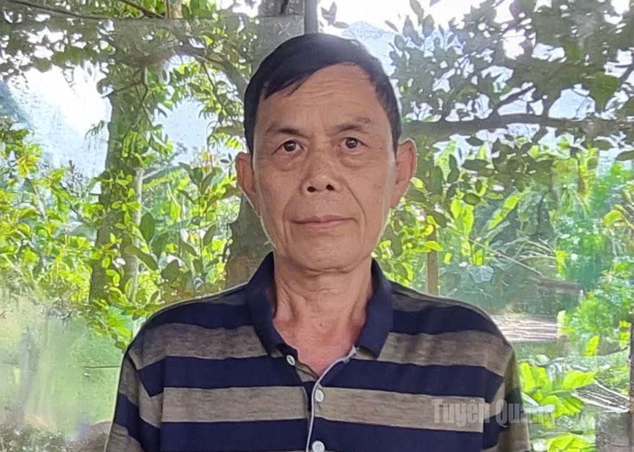 Ông Phạm Hồng Giang, thôn Thái Hà, xã Ngọc Đường.