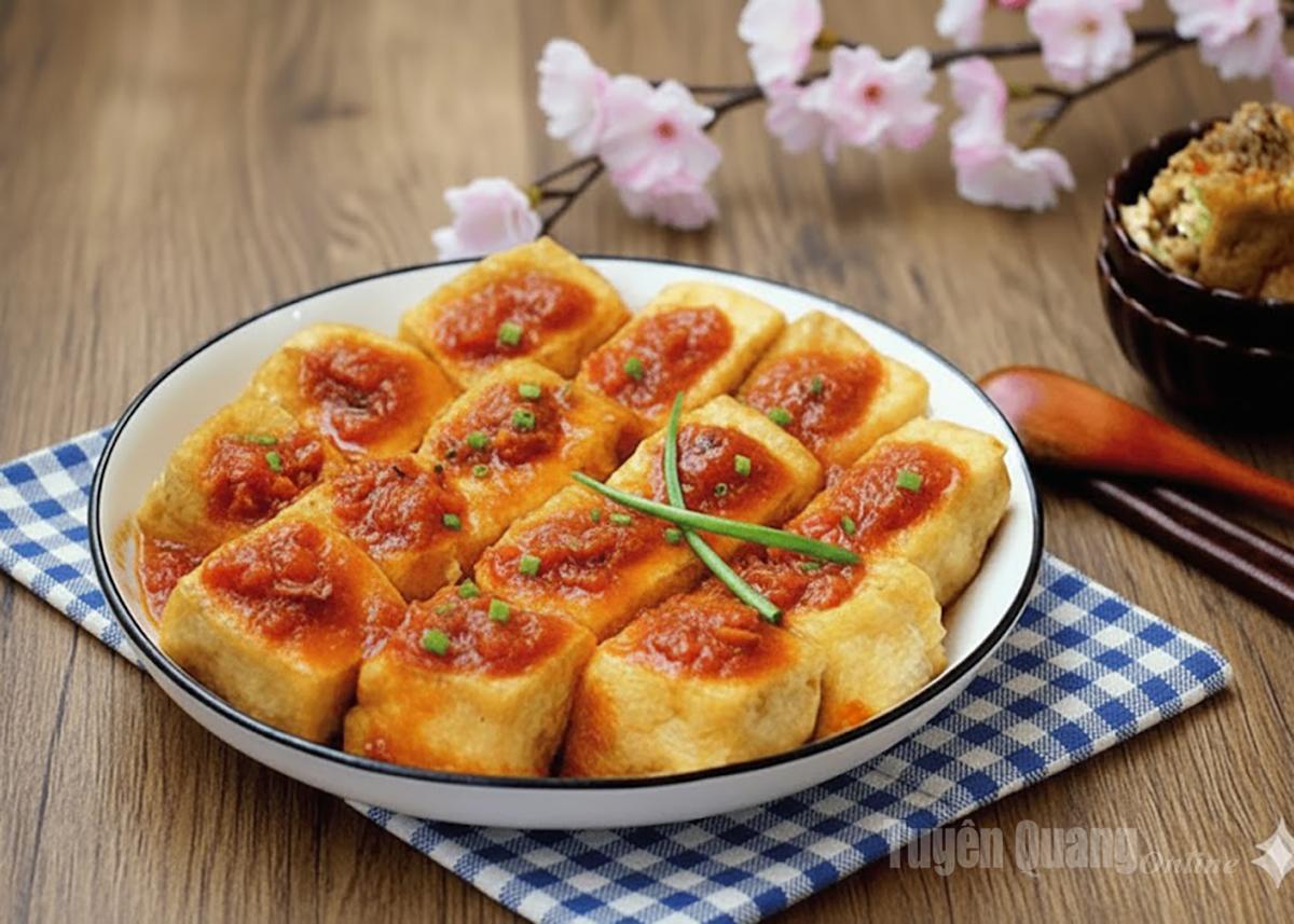 Đậu phụ sốt cà chua.