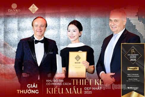 Danko Center được vinh danh với giải thưởng Khu đô thị có phong cách thiết kế kiểu mẫu đẹp nhất Việt Nam 2025.