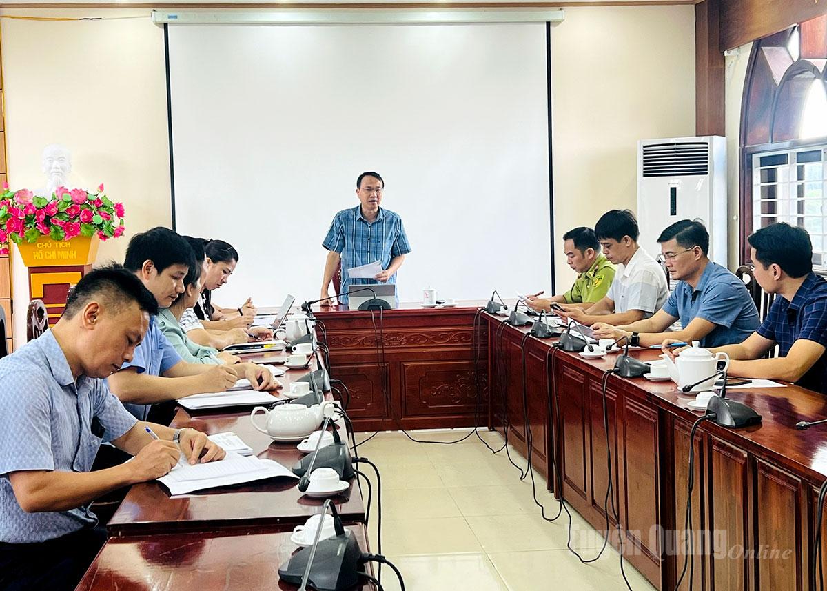 Lãnh đạo Sở Nông nghiệp và Môi trường chủ trì cuộc họp đánh giá sử dụng Quỹ Bảo vệ và Phát triển rừng