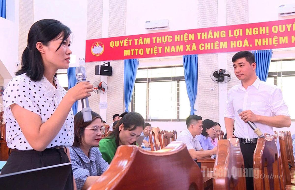 Học viên chia sẻ những vướng mắc khi áp dụng chuyển đổi số vào công việc.