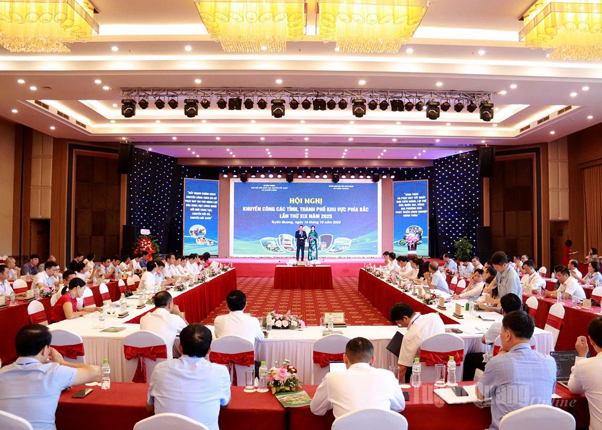 Các đại biểu dự Hội nghị khuyến công các tỉnh, thành phố khu vực phía Bắc lần thứ XIX năm 2025.