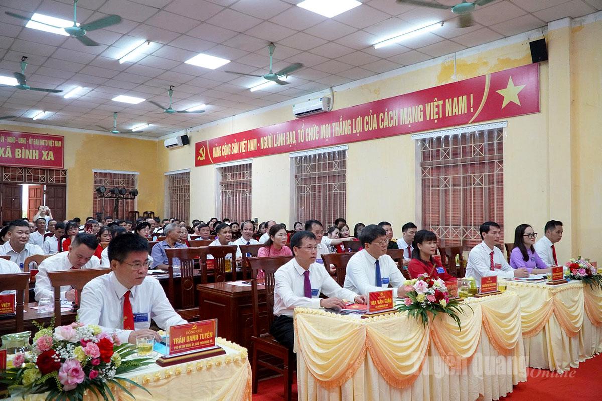 Các đồng chí đại biểu dự Đại hội đại biểu MTTQ Việt Nam xã Bình Xa lần thứ I, nhiệm kỳ 2025-2030.