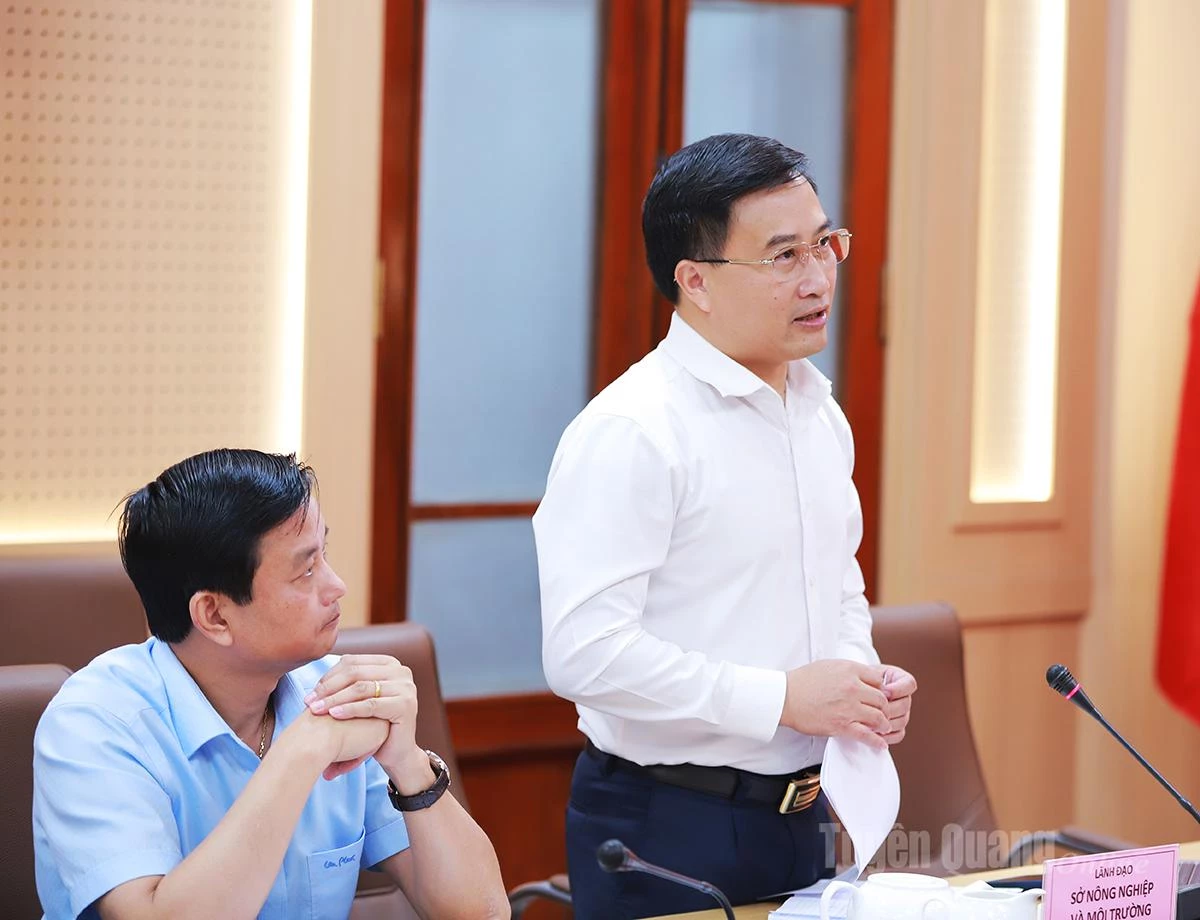 Giám đốc Sở Nông nghiệp và Môi trường đề xuất giải pháp thanh thải dòng chảy sông Lô.