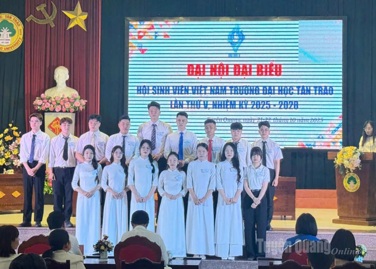 
Ban Chấp hành Hội Sinh viên Việt Nam trường Đại học Tân Trào khóa V, nhiệm kỳ 2025 - 2028.