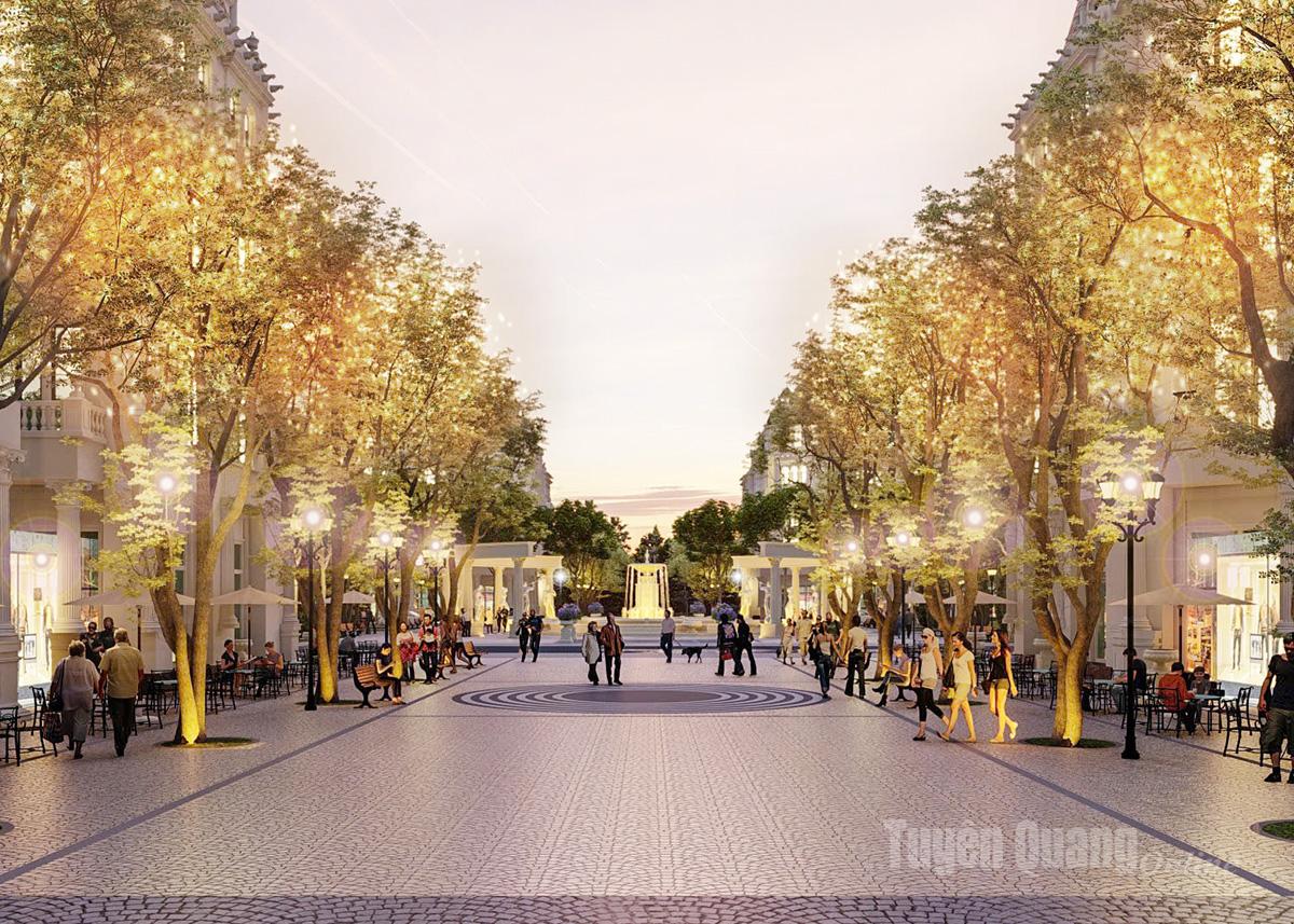 Phố đi bộ Hermes’s Blessing và hồ ước nguyện cảm hứng từ nước Ý lãng mạn.