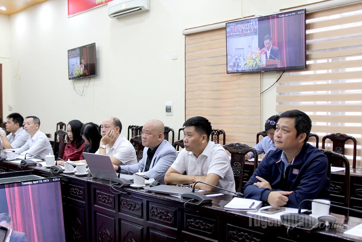 Lãnh đạo, giảng viên Trường Chính trị tỉnh, các trường cao đẳng, đại học trên địa bàn tỉnh tham dự khóa bồi dưỡng.