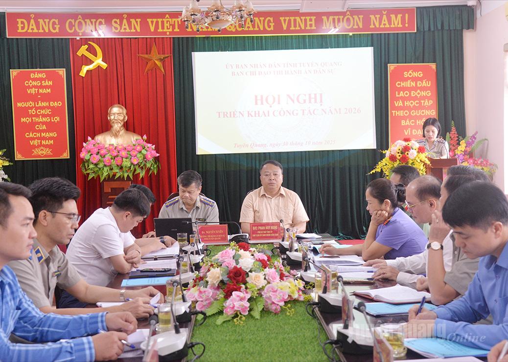 Cơ quan THADS tỉnh báo cáo kết quả hoạt động công tác năm 2025.