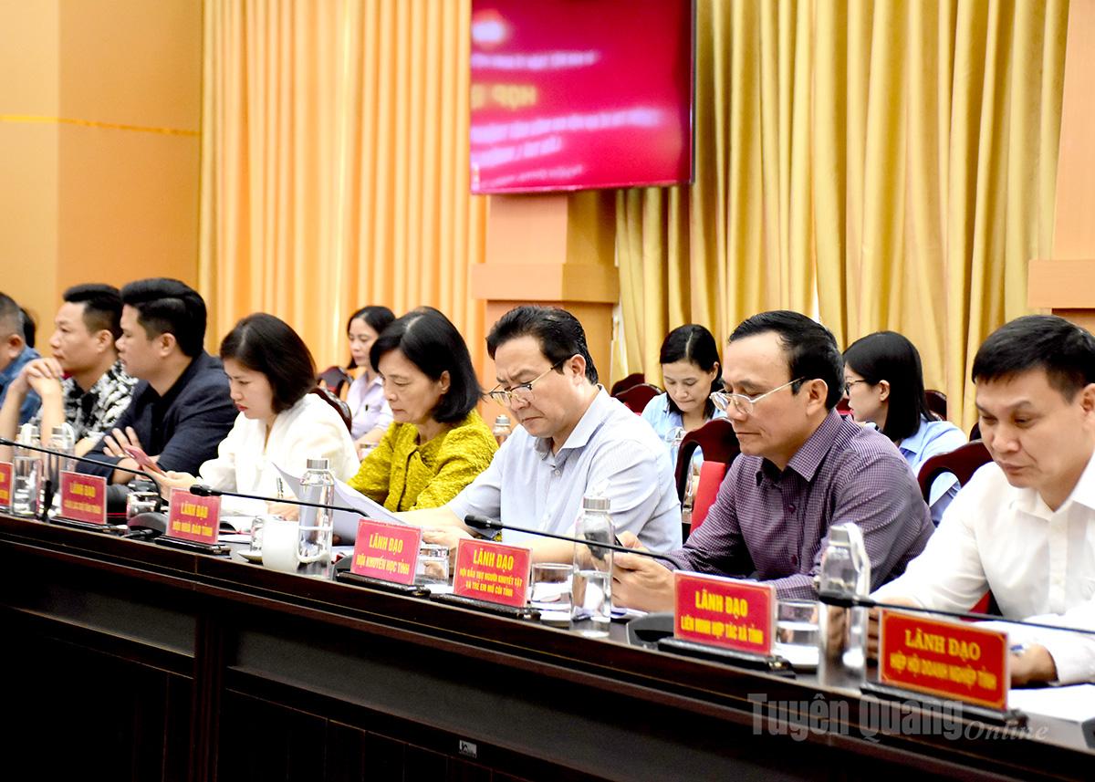 Đại biểu dự Họp báo thông tin về Đại hội đại biểu MTTQ Việt Nam tỉnh Tuyên Quang lần thứ I, nhiệm kỳ 2025-2030.