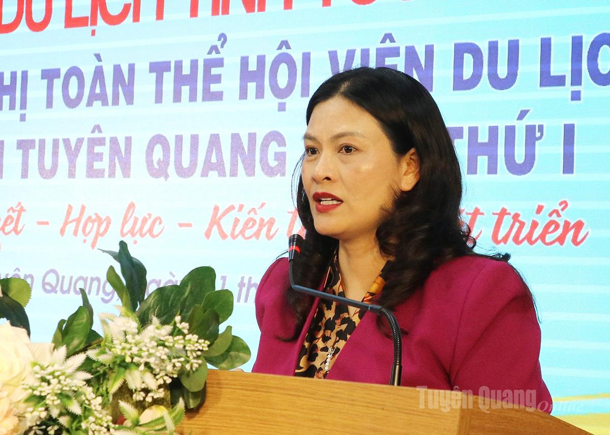 Đồng chí Vương Ngọc Hà, Phó Chủ tịch UBND tỉnh phát biểu tại hội nghị.