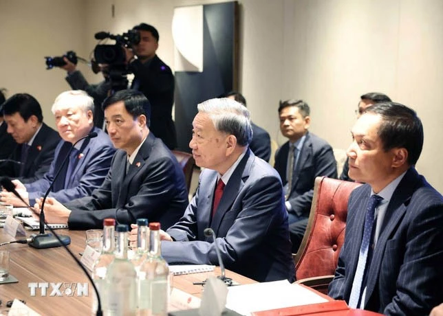 Party General Secretary To Lam attends seminar on AI, technology in London (Photo: VNA)