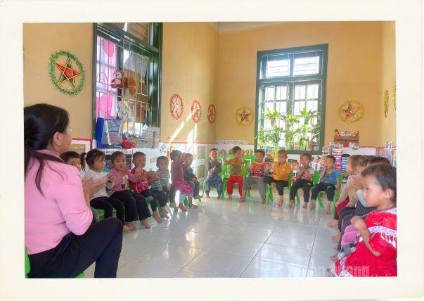 Lớp học khang trang tại điểm trường Hậu Cấu 2, thôn Hậu Cấu 2, xã Xín Mần.